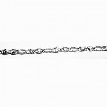 PULSERA SRA. ORO BLANCO ITALIANA LISA