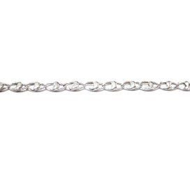 PULSERA SRA. ORO BLANCO ITALIANA LISA