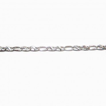 PULSERA SRA. ORO BLANCO ITALIANA LISA