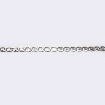 PULSERA SRA. ORO BLANCO ITALIANA LISA