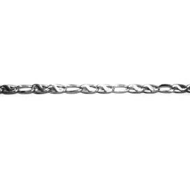PULSERA SRA. ORO BLANCO ITALIANA LISA