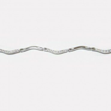 PULSERA SRA. ORO BLANCO ITALIANO PIEDRA