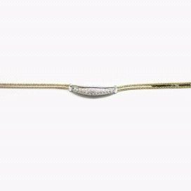 PULSERA SRA. ORO BLANCO ITALIANO PIEDRA