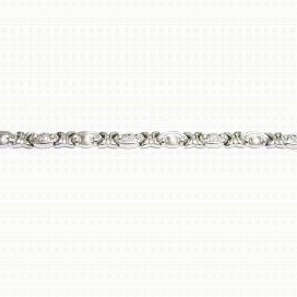 PULSERA SRA. ORO BLANCO ITALIANO PIEDRA