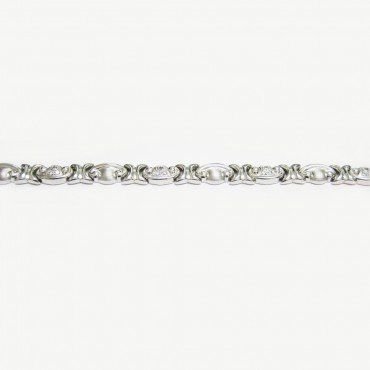 PULSERA SRA. ORO BLANCO ITALIANO PIEDRA