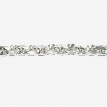 PULSERA SRA. ORO BLANCO ITALIANO PIEDRA