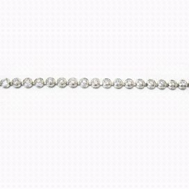 PULSERA SRA. ORO BLANCO PIEDRA
