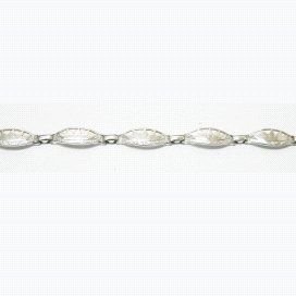 PULSERA SRA. ORO BLANCO PIEDRA