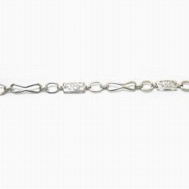 PULSERA SRA. ORO BLANCO PIEDRA