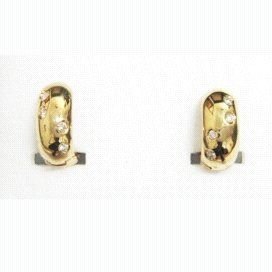 PENDIENTES ORO AMARILLO BRILLANTES
