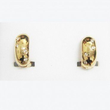 PENDIENTES ORO AMARILLO BRILLANTES