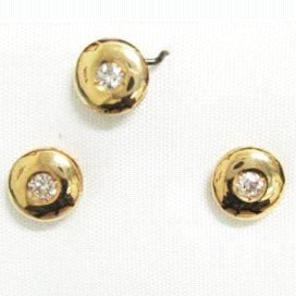 PENDIENTES ORO AMARILLO BRILLANTES