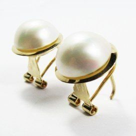 PENDIENTES AMARILLO PERLA JAPONESA