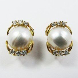 PENDIENTES AMARILLO PERLA JAPONESA
