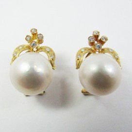 PENDIENTES AMARILLO PERLA JAPONESA