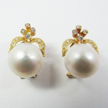 PENDIENTES AMARILLO PERLA JAPONESA