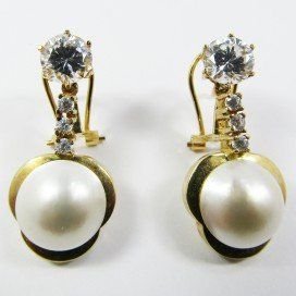 PENDIENTES AMARILLO PERLA JAPONESA