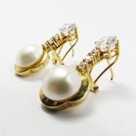 PENDIENTES AMARILLO PERLA JAPONESA