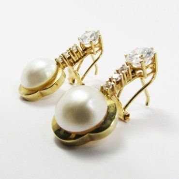 PENDIENTES AMARILLO PERLA JAPONESA