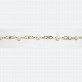 PULSERAS NIÑA ORO AMARILLO PERLA COMUNIO