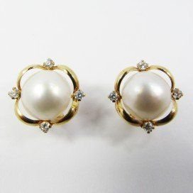 PENDIENTES AMARILLO PERLA JAPONESA