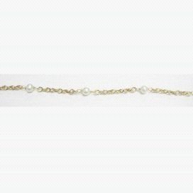 PULSERAS NIÑA ORO AMARILLO PERLA COMUNIO