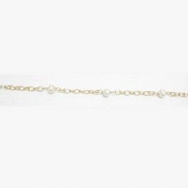PULSERAS NIÑA ORO AMARILLO PERLA COMUNIO