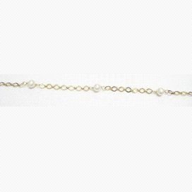 PULSERAS NIÑA ORO AMARILLO PERLA COMUNIO