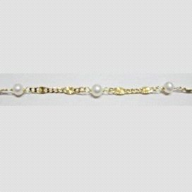 PULSERAS NIÑA ORO AMARILLO PERLA COMUNIO