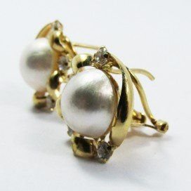 PENDIENTES AMARILLO PERLA JAPONESA