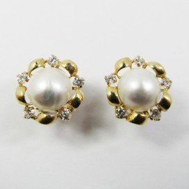 PENDIENTES AMARILLO PERLA JAPONESA