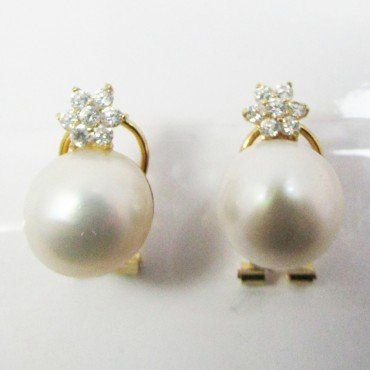 PENDIENTES AMARILLO PERLA JAPONESA