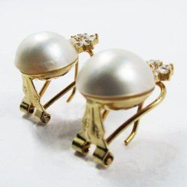 PENDIENTES AMARILLO PERLA JAPONESA