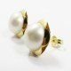 PENDIENTES ORO AMARILLO PERLA