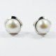 PENDIENTES ORO BLANCO PERLA