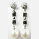 PENDIENTES ORO BLANCO PERLA