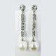 PENDIENTES ORO BLANCO PERLA