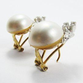 PENDIENTES BLANCO PERLA JAPONESA