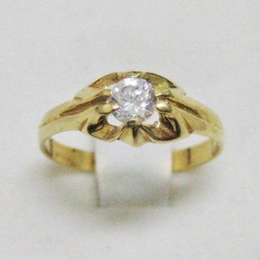 SOLITARIO  BEBE ORO AMARILLO