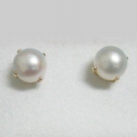 PENDIENTES ORO AMARILLO PERLA
