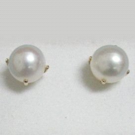 PENDIENTES ORO AMARILLO PERLA