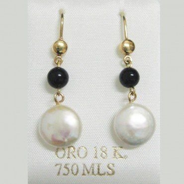PENDIENTES ORO AMARILLO PERLA