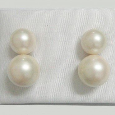 PENDIENTES ORO AMARILLO PERLA