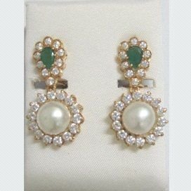 PENDIENTES ORO AMARILLO PERLA