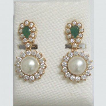 PENDIENTES ORO AMARILLO PERLA