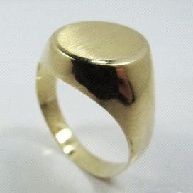 SELLO CABALLERO ORO AMARILLO SEMI HUECO