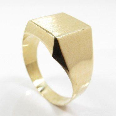 SELLO CABALLERO ORO AMARILLO SEMI HUECO
