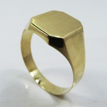 SELLO CABALLERO ORO AMARILLO SEMI HUECO