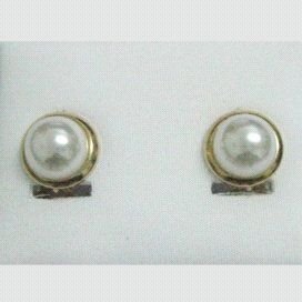 PENDIENTES ORO AMARILLO PERLA
