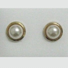 PENDIENTES ORO AMARILLO PERLA